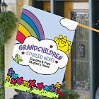 Personalized Grandchildren Spoiled Here House Flag 83020542L